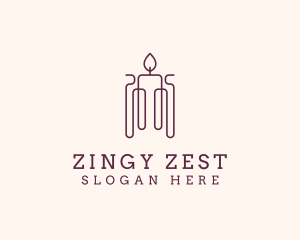 Minimal Candle Wax logo design