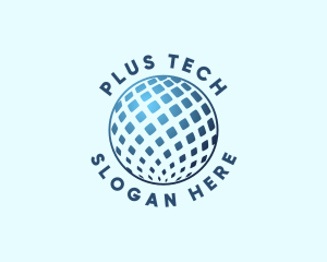 Tech Innovation Globe Logo