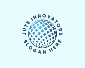 Tech Innovation Globe logo design