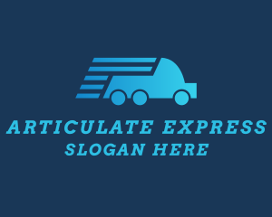 Blue Express Truck  logo design