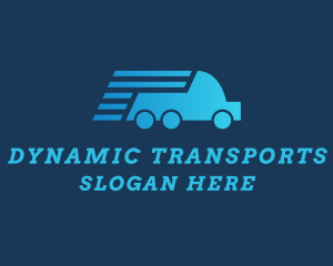 Blue Express Truck  logo design