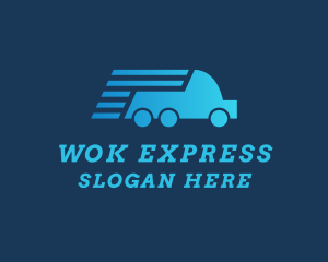 Blue Express Truck  logo design