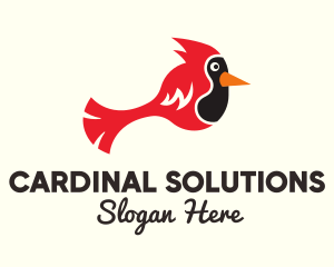 Simple Red Cardinal  logo