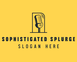 Microphone Entertainment Podcast logo design