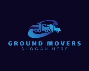 Mover Truck Courier logo design