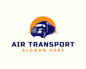 Logistics Truck Transport logo design