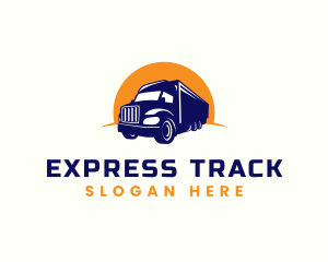 Logistics Truck Transport logo design