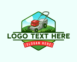 Lawn Mower Landscaping logo