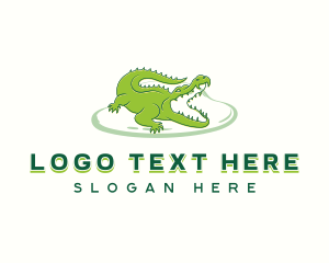 Crocodile Alligator Swamp logo