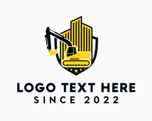 Excavator Construction Equipment logo