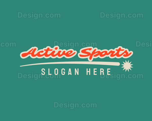 Retro Sports Business Logo