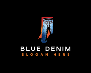 Indiana Denim Jeans logo design