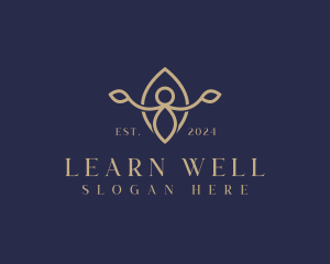 Elegant Yoga Wellness logo design