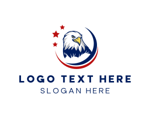 American Bald Eagle Bird logo