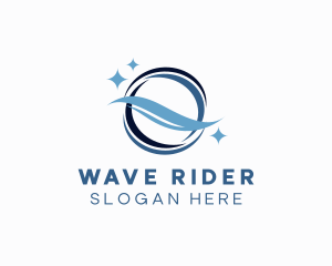 Whirlpool Wave Cleaning logo design