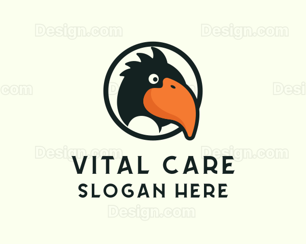 Crow Bird Character Logo