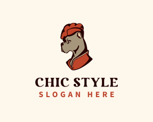 Stylish Bulldog Pet logo