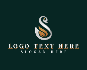 Elegant Swan Letter S Logo