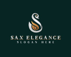 Elegant Swan Letter S logo design