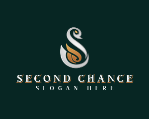 Elegant Swan Letter S logo design