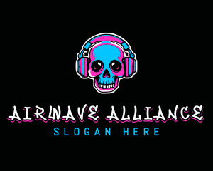 Skull Radio DJ logo