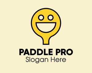 Happy Face Paddle  logo design