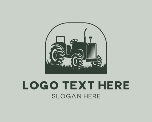 Vintage Farm Tractor logo