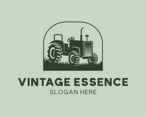 Vintage Farm Tractor logo