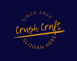 Grunge Casual Craft logo design