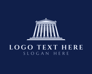 Roman Temple Architecture logo design
