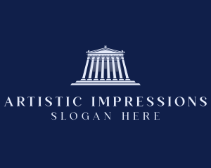 Roman Temple Architecture logo design