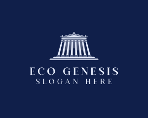 Roman Temple Architecture logo design