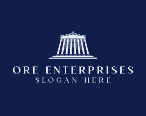 Roman Temple Architecture logo design