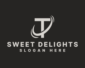 Logistics Swoosh Letter T logo design