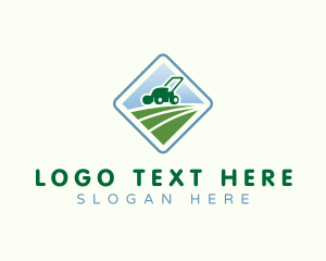 Lawn Mower Yard Gardening logo