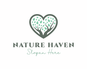 Nature Love Tree logo design