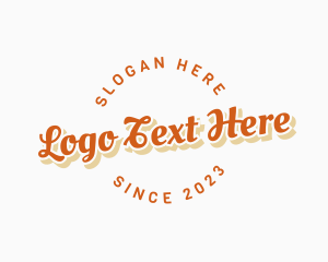 Retro Script Business logo