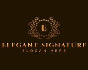 Elegant Floral Boutique logo design