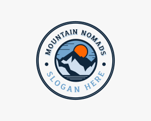 Sun Mountain Peak logo design