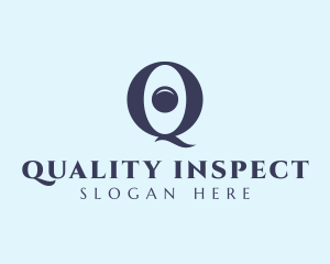 Optical Eye Letter Q logo design