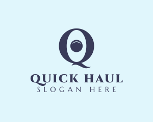 Optical Eye Letter Q logo design