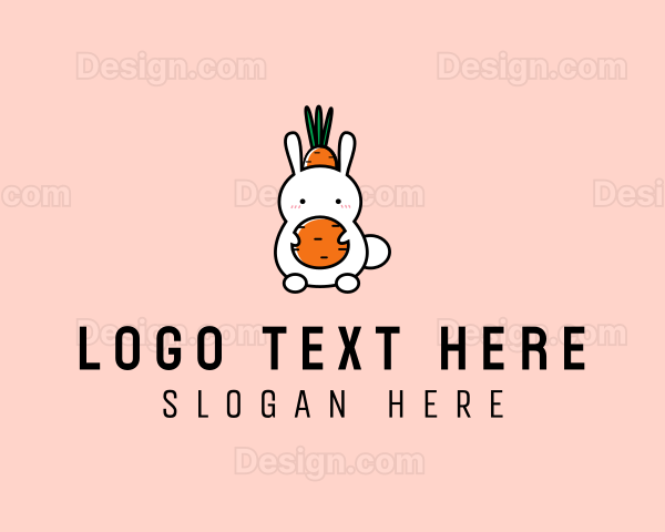 Bunny Carrot Hat Logo