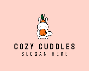 Bunny Carrot Hat logo design