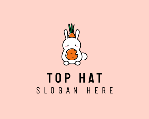 Bunny Carrot Hat logo design