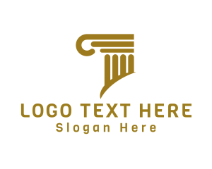 Elegant Column Pillar logo