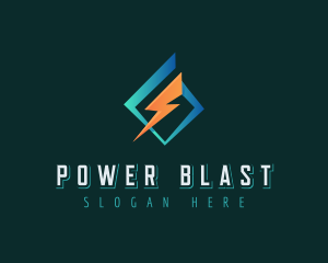 High Voltage Electric Power logo design