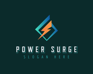 High Voltage Electric Power logo design