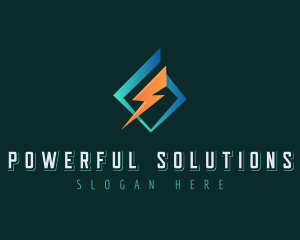 High Voltage Electric Power logo design