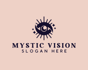 Mystic Tarot Eye logo design