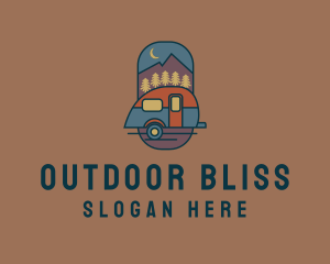 RV Outdoor Camper  logo design